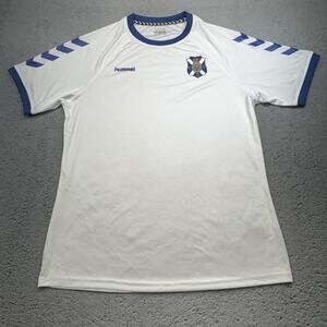 CD Tenerife Shirt Mens XL White‎ Soccer Jersey Spain La Liga Football Hummel